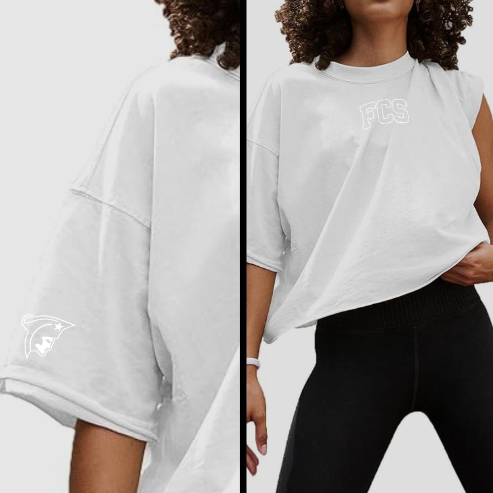 FCS Patriots Elevated Oversized Cropped Tee
