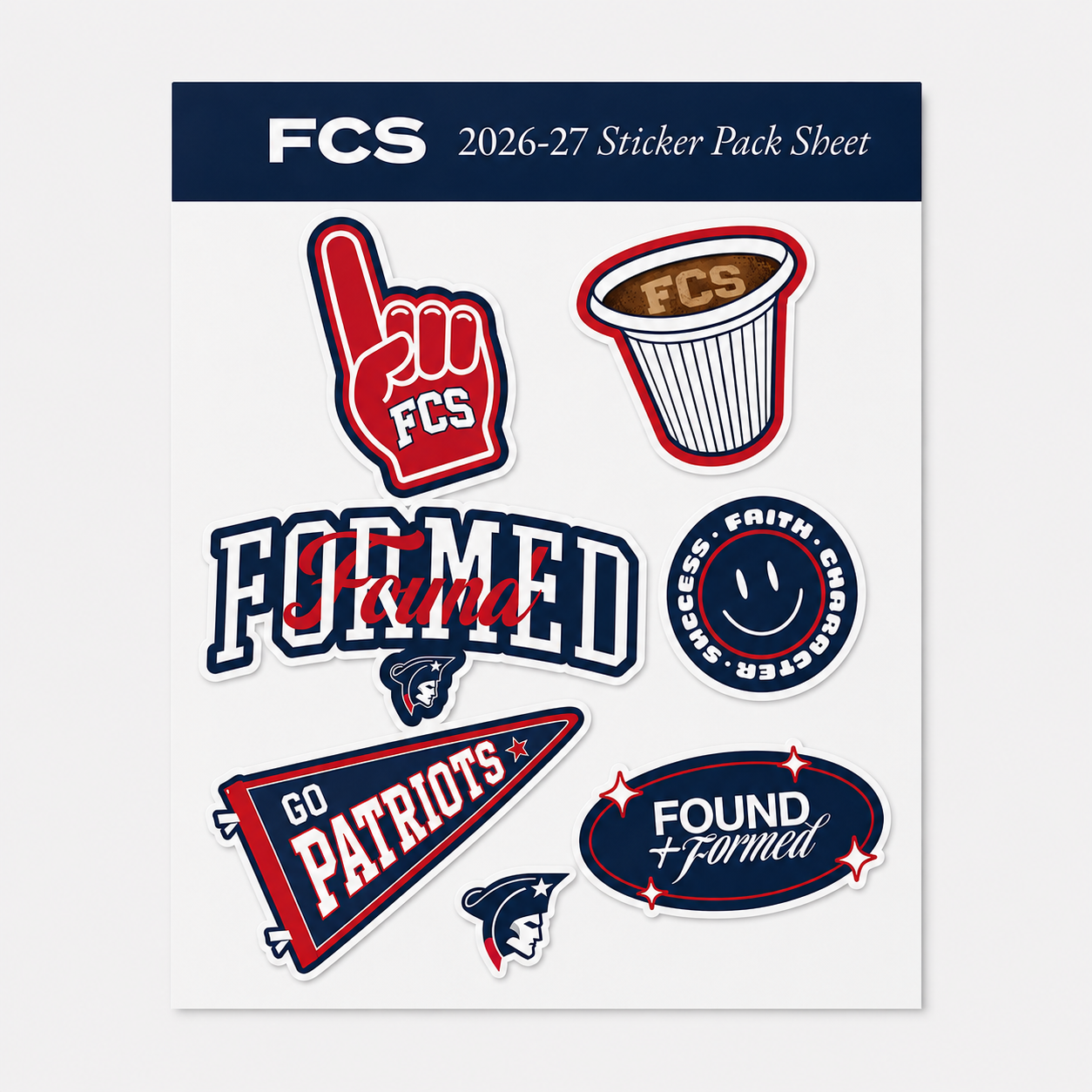 FCS 2026-27 Sticker Sheet