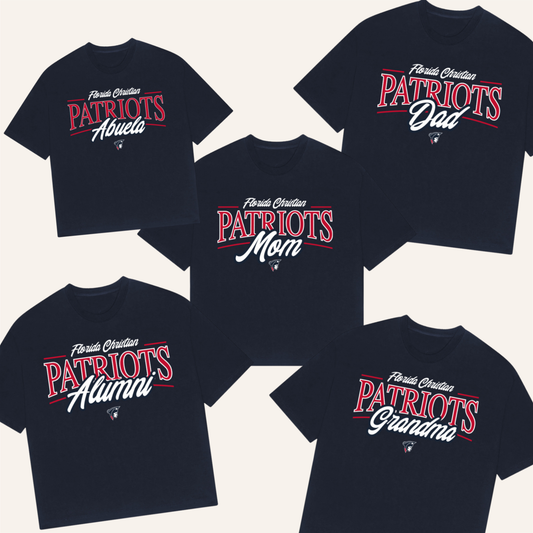 Family Patriots Tee (Available for Mom, Dad, Abuelo, Abuela, Grandma, Grandpa + Alumni)
