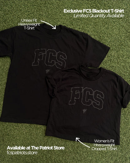 Black FCS Puff-Ink Tee (Available in Unisex Fit + Boxy Cropped)