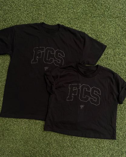 Black FCS Puff-Ink Tee (Available in Unisex Fit + Boxy Cropped)